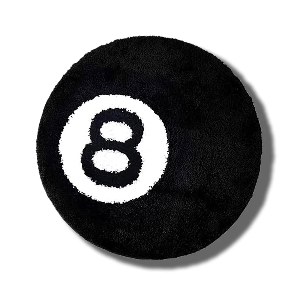 8 Ball Rug Rug_black_and_white_Frontal