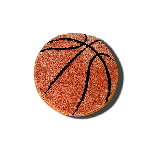 Basketball Rug orange black frontal