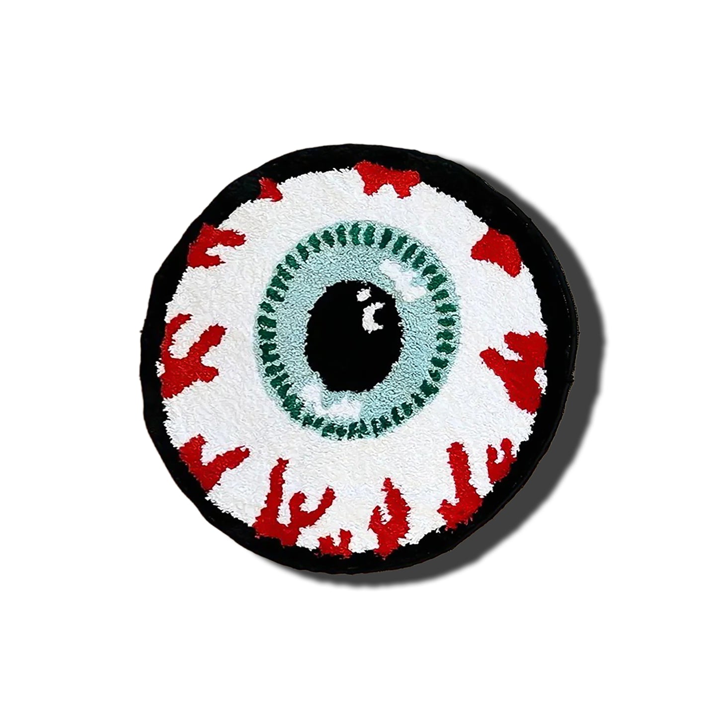 Eyeball Rug white red black blue green frontal