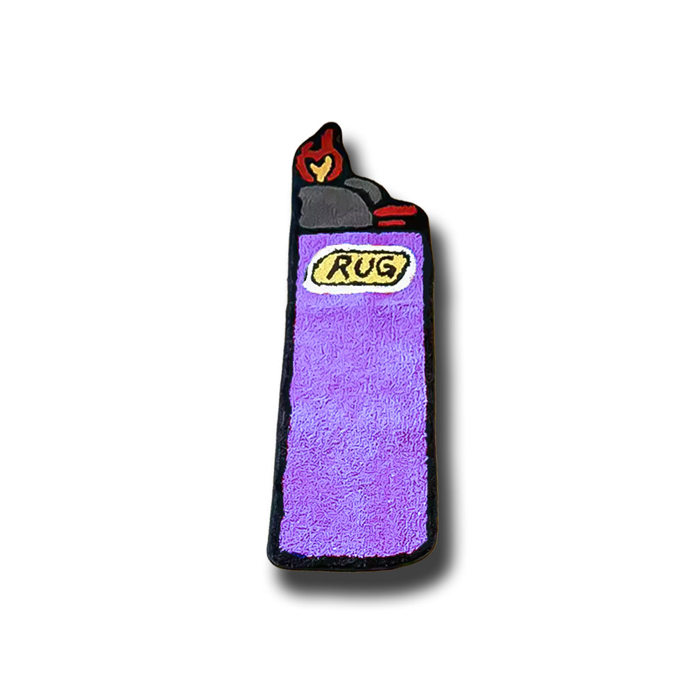Lighter Rug Purple black red grey yellow frontal