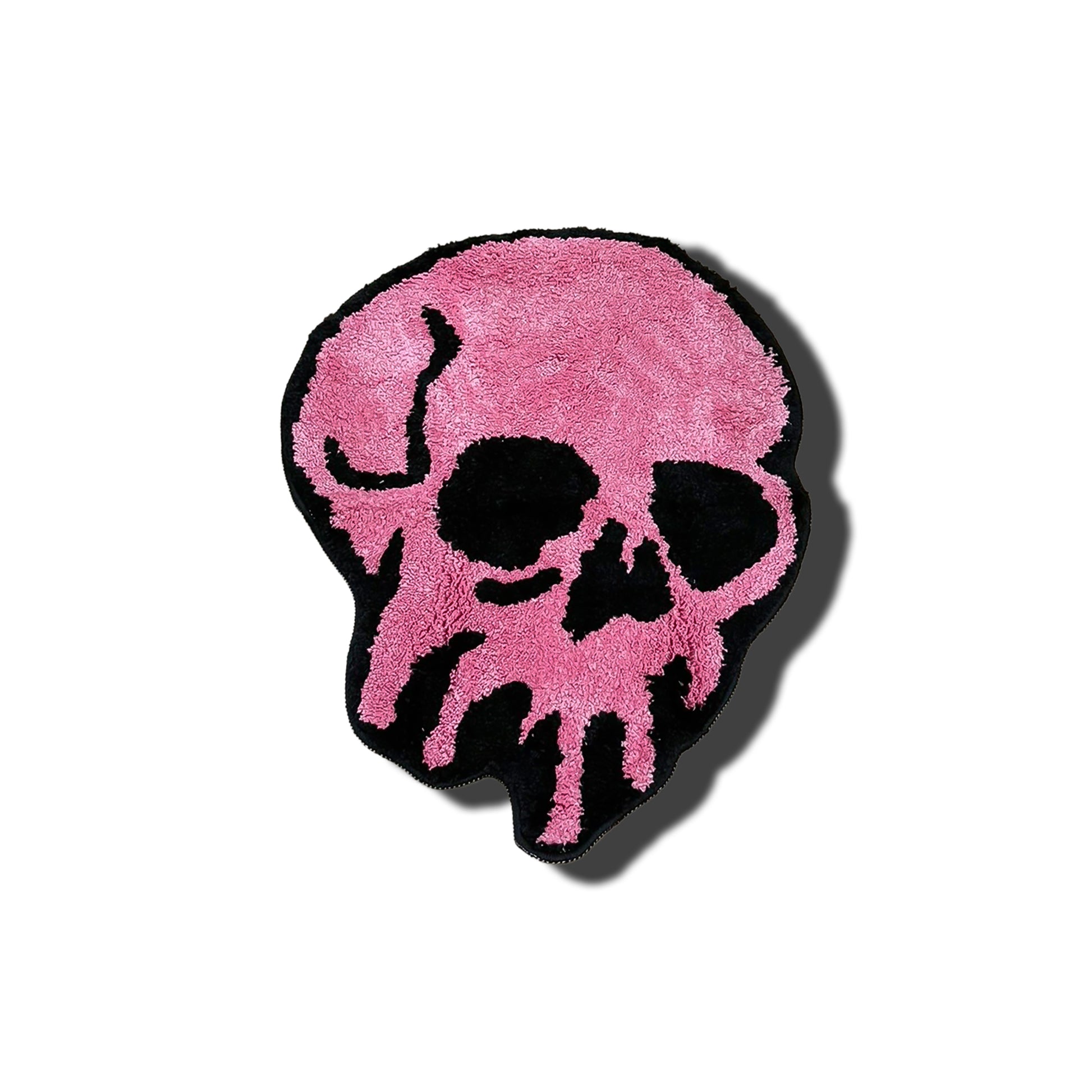Pink Skull Rug pink black frontal