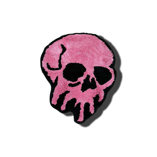 Pink Skull Rug pink black frontal