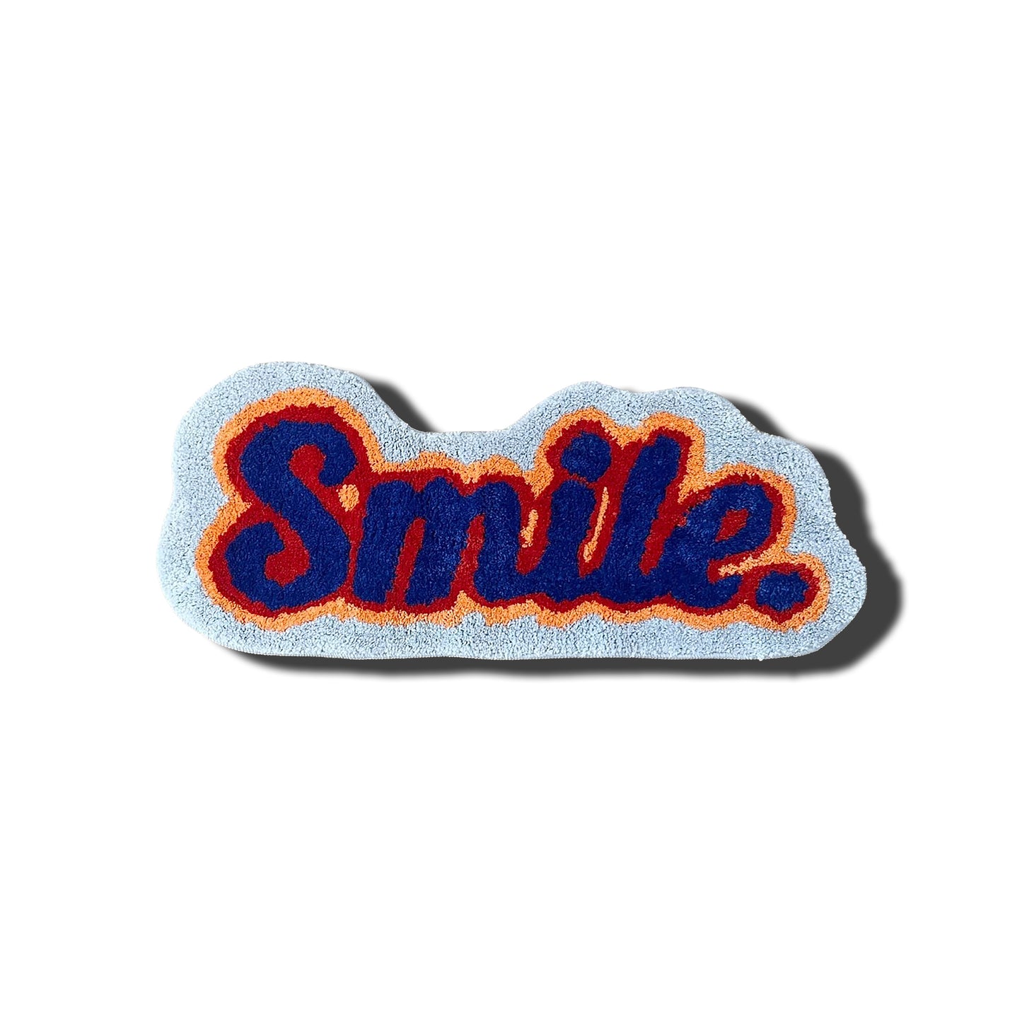 Smile Rug blue red yellow light blue frontal