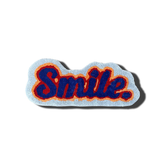 Smile Rug blue red yellow light blue frontal
