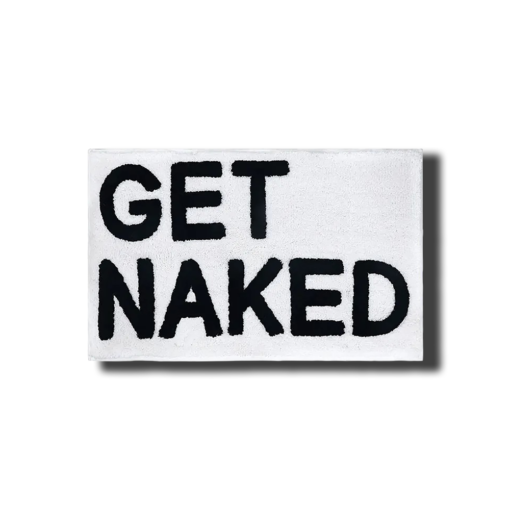 "Get Naked" Bath Mat
