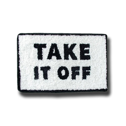 "Take It Off" Bath Mat