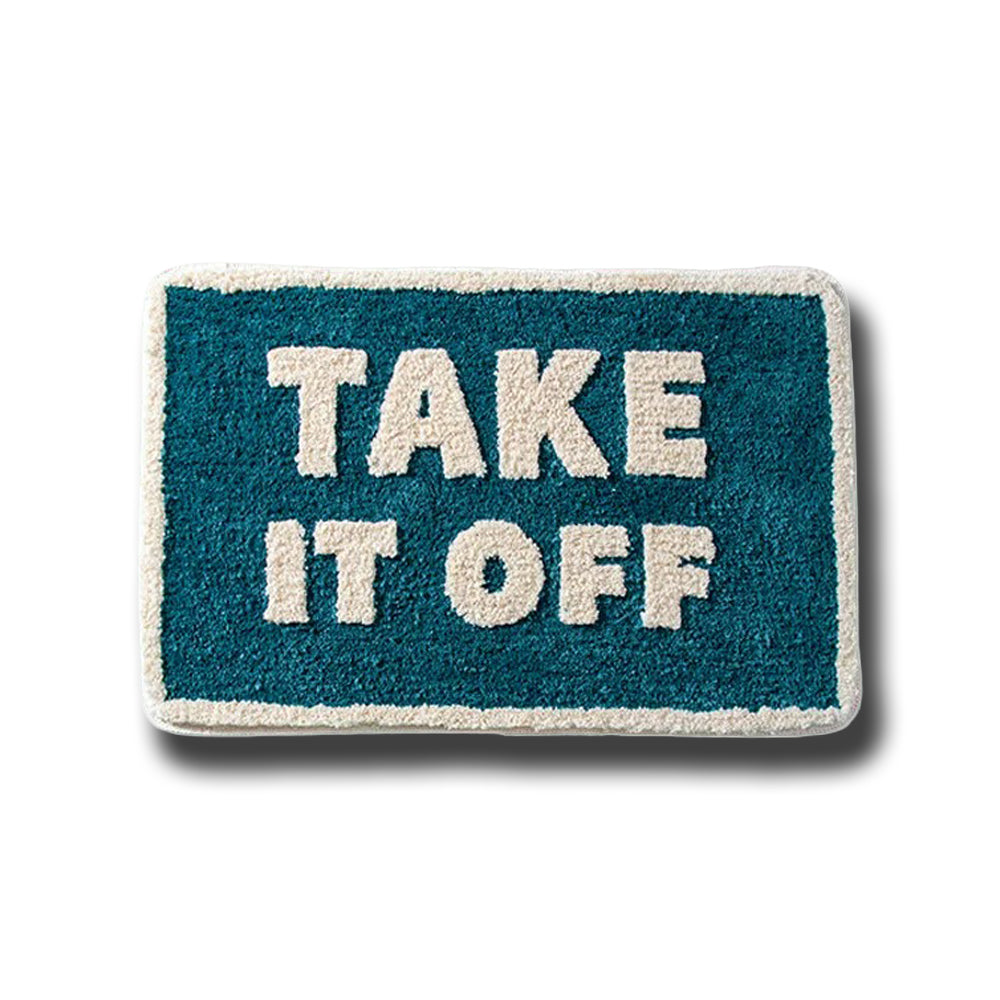 "Take It Off" Bath Mat